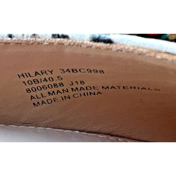 BCBG Snake print stiletto pointed toe Hilary Sandals Size-10 B,Silver accent - Picture 4 of 10